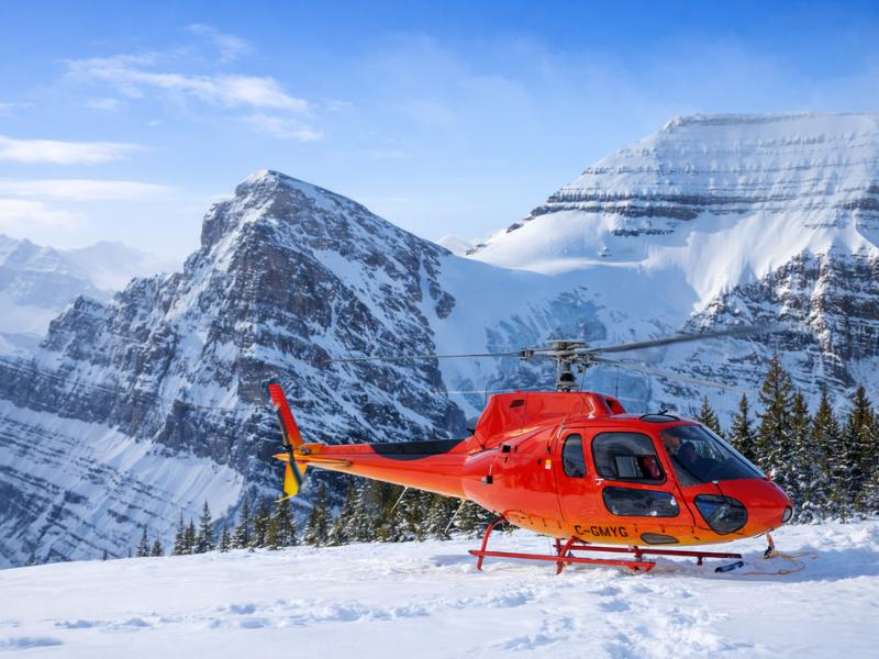 Banff & Jasper Helicopter Flight + Snowshoe Experience